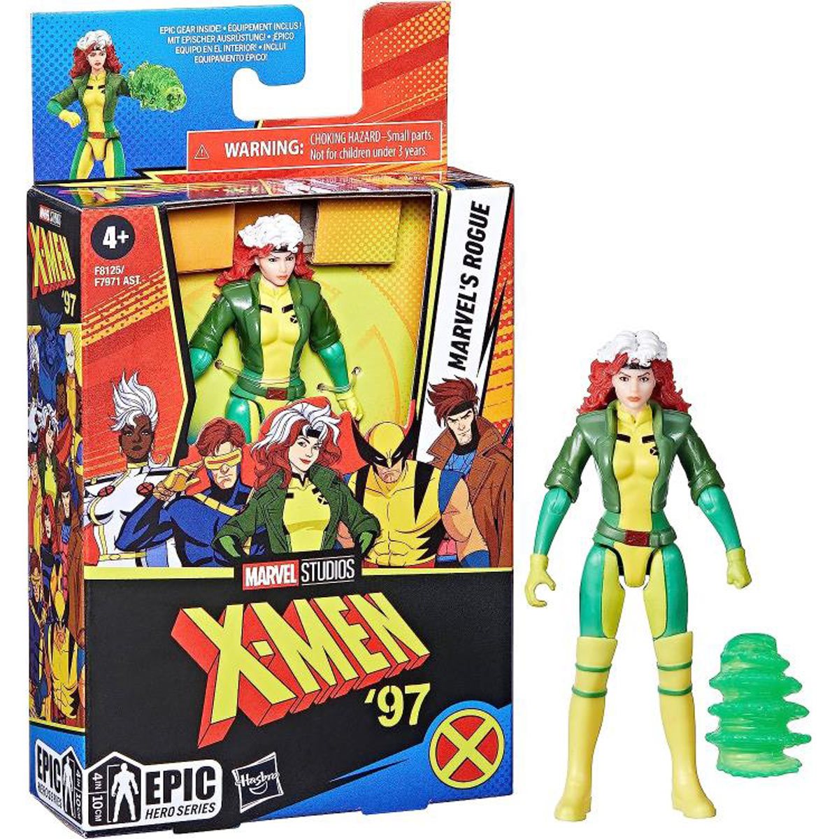 Marvel Epic Hero Series - X-Men \'97 - Marvel\'s Rogue 4-Inch Action Figure (F8125)