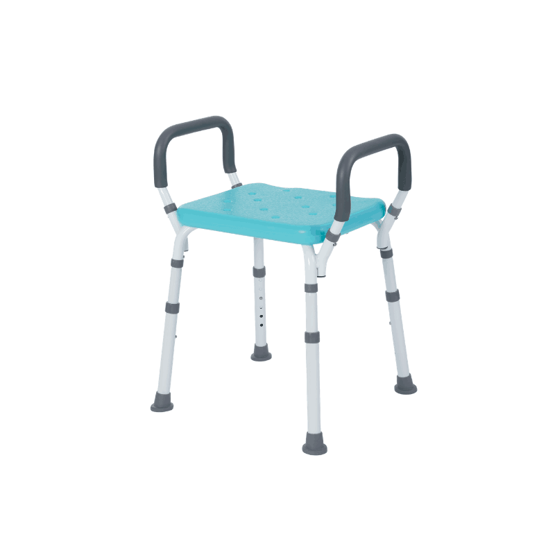 Lifestyle Mobility Aids Premoum Bathroom Shower Bench with Padded Arms - 4 Color Options - Senior.com Bath Benches & Seats