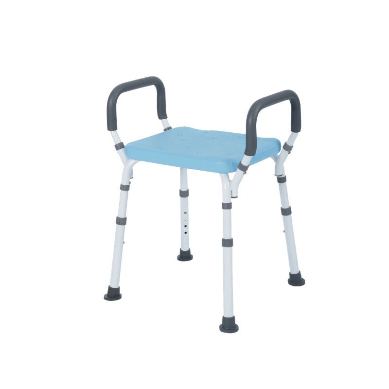 Lifestyle Mobility Aids Premoum Bathroom Shower Bench with Padded Arms - 4 Color Options - Senior.com Bath Benches & Seats