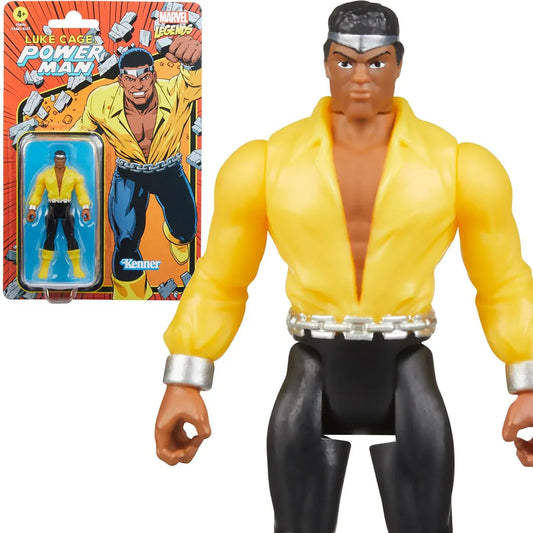 Marvel Legends - Kenner Retro 375 Collection - Luke Cage (Power Man) Action Figure (F6696) LOW STOCK